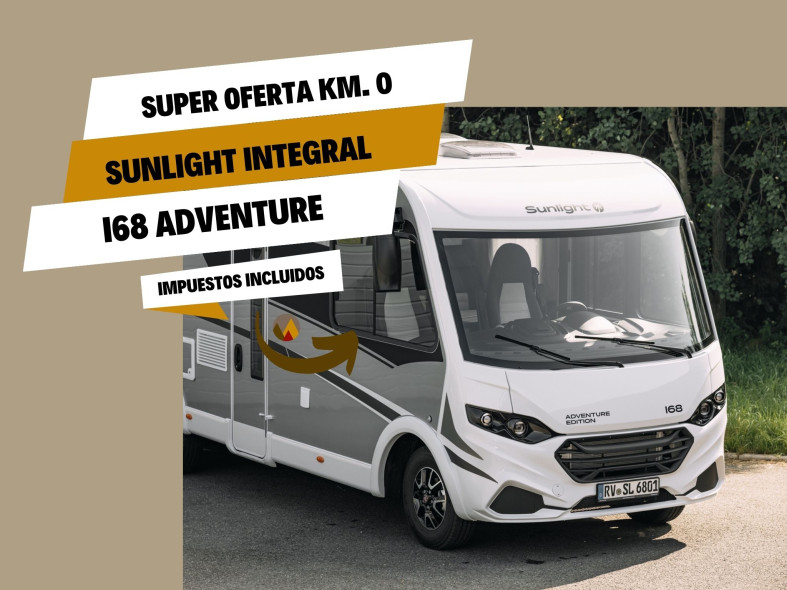 Autocaravana Sunlight I68 camas gemelas