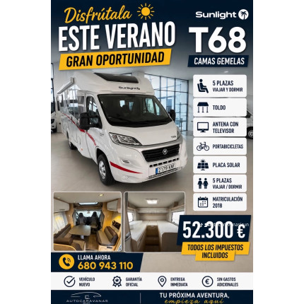 Autocaravana Sunlight T68...